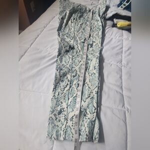 Snakeskin Print Pants